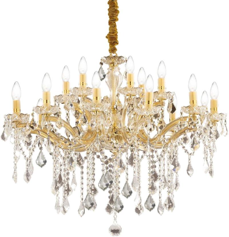 Florian Pendel Lampe i Guld Messing og Glas - Elegance til Hjemmet