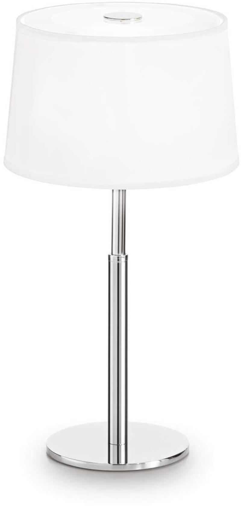 Hilton Bordlampe i Hvid Krom - Elegant Indendørs Belysning