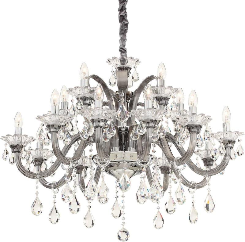 Colossal Pendel Lampe i Grå Krom - Elegant Belysning
