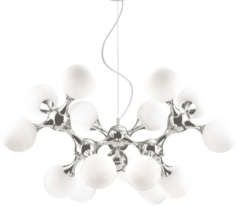 Nodi Pendel Lampe i Hvid Krom - Elegant Belysning Til Dit Hjem