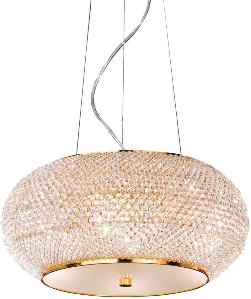 Pasha Pendel Lampe i Guld og Krom - Elegance til Hjemmet