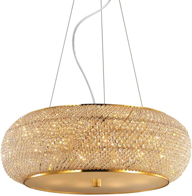 Pasha Pendel Lampe i Guld og Krom - Elegant Belysning