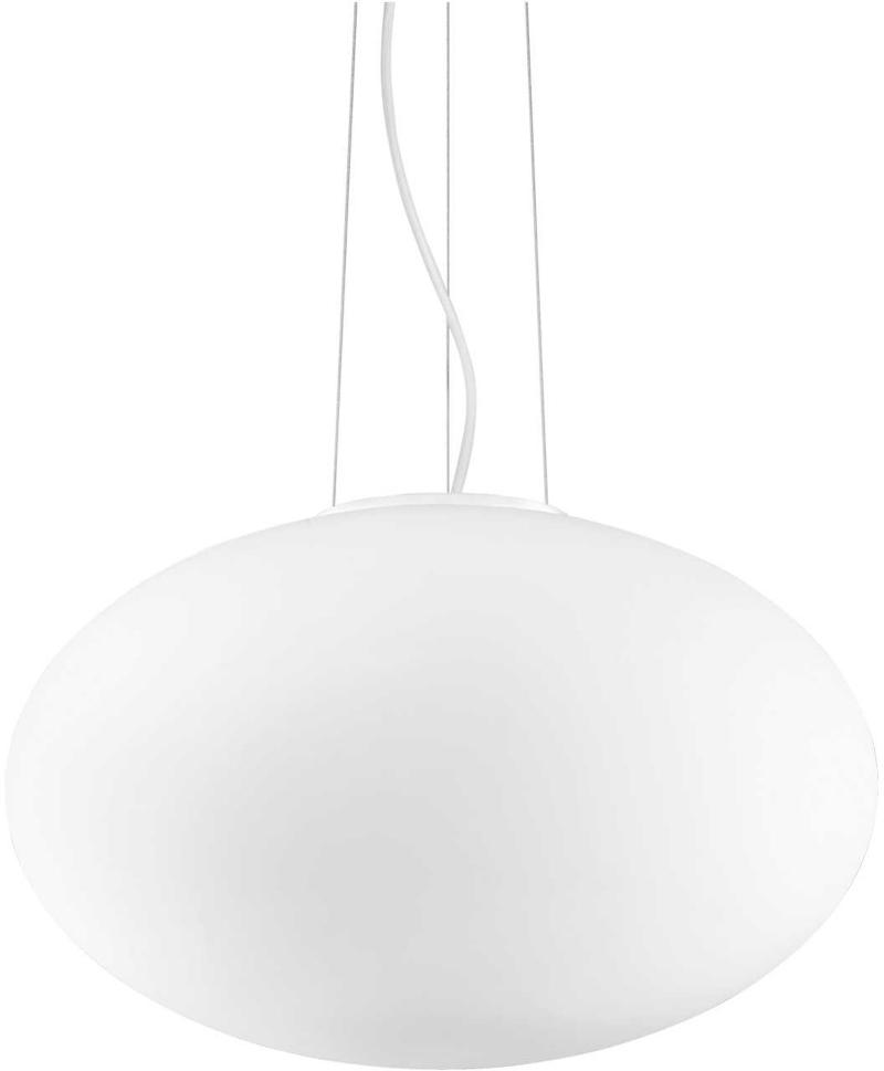 Elegant Candy Pendel Lampe i Hvid Krom og Glas