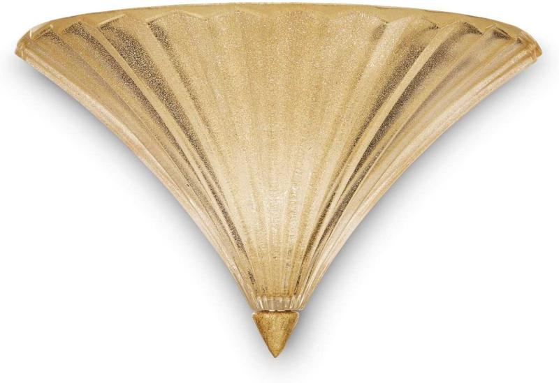 Elegant Santa Væglampe i Guld og Glas - Max 40W
