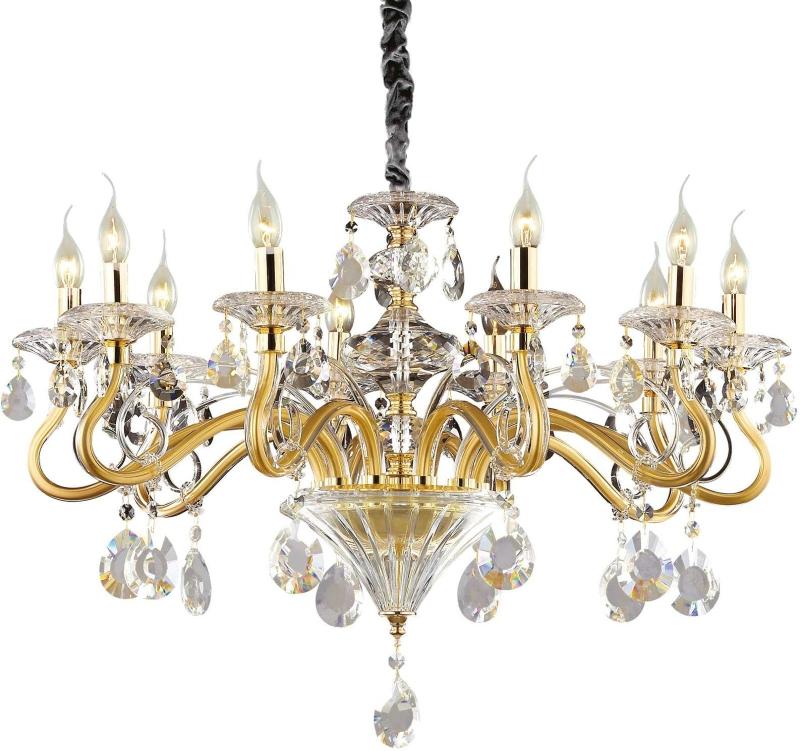 Negresco Pendel Lampe i Guld og Krom - Elegant Belysning