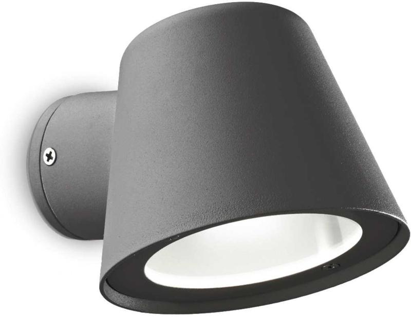 Gas Udendørs Væglampe Gu10 Max 28w Gu10 Antracit Aluminium Metal L115xh95xb150mm
