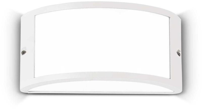 Rex- Udendørs Væglampe E27 Max 60w E27 Hvid Aluminium Metal Plast L250xh120xb130mm