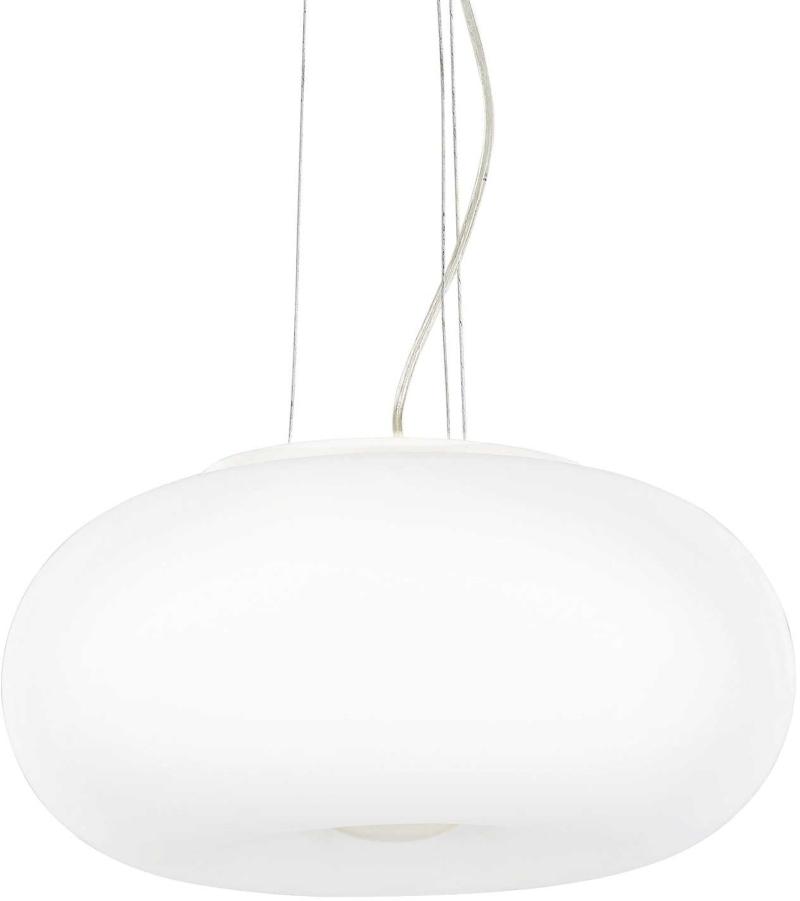 Ulisse Pendel Lampe i Hvid Glas - Elegant Belysning