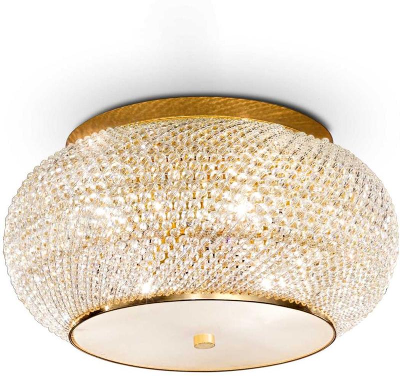 Elegant Pasha Loftslampe i Guld og Krom - 40W E14