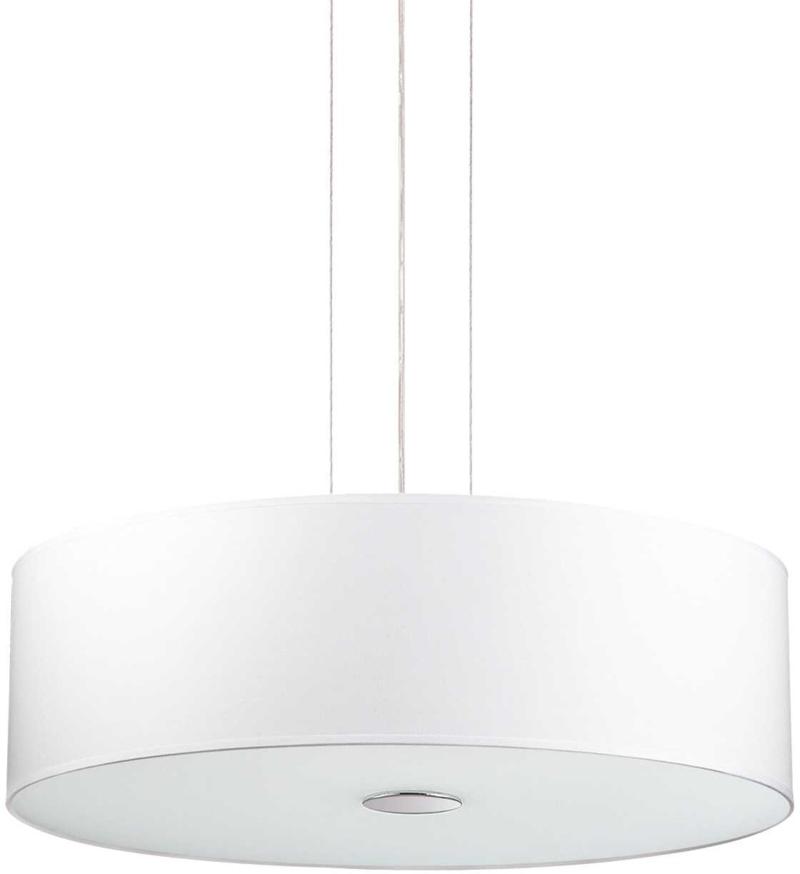 Woody Pendel Lampe i Hvid og Krom - Elegant Belysning
