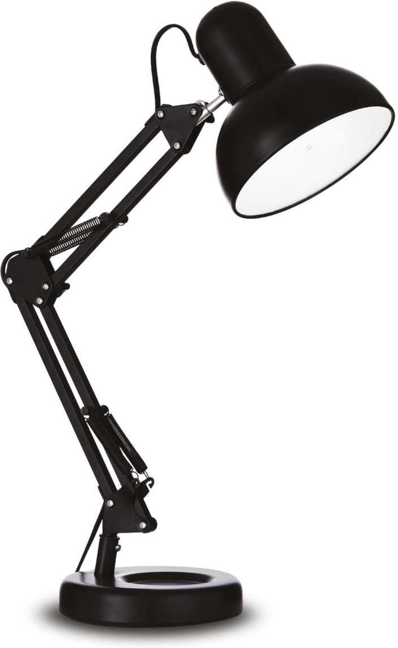 Elegant Kelly Bordlampe i Sort Metal - Perfekt til Indendørsbrug