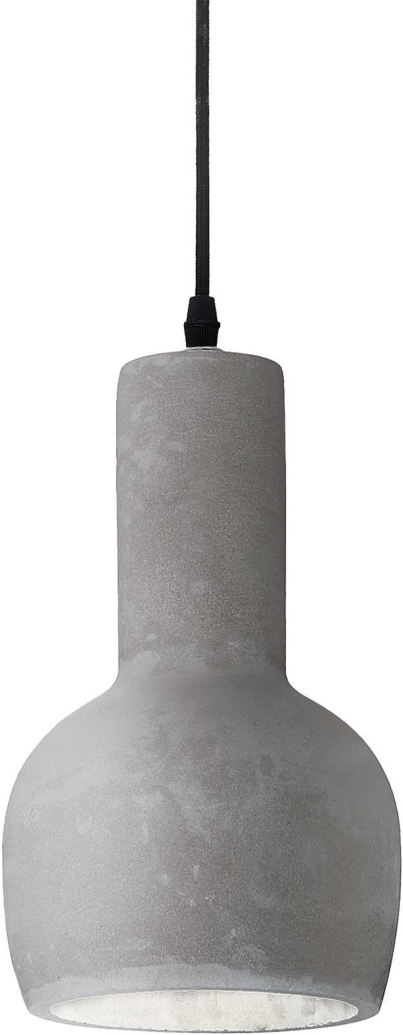 Oil Pendel Lampe E27 Max 15w E27 Beton Sort Beton ø140xhmin310 Max2400mm