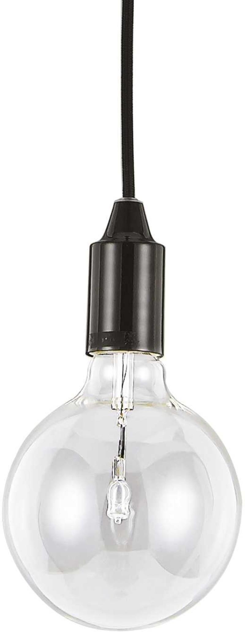 Edison Pendel Lampe i Sort Metal - Elegant Belysning