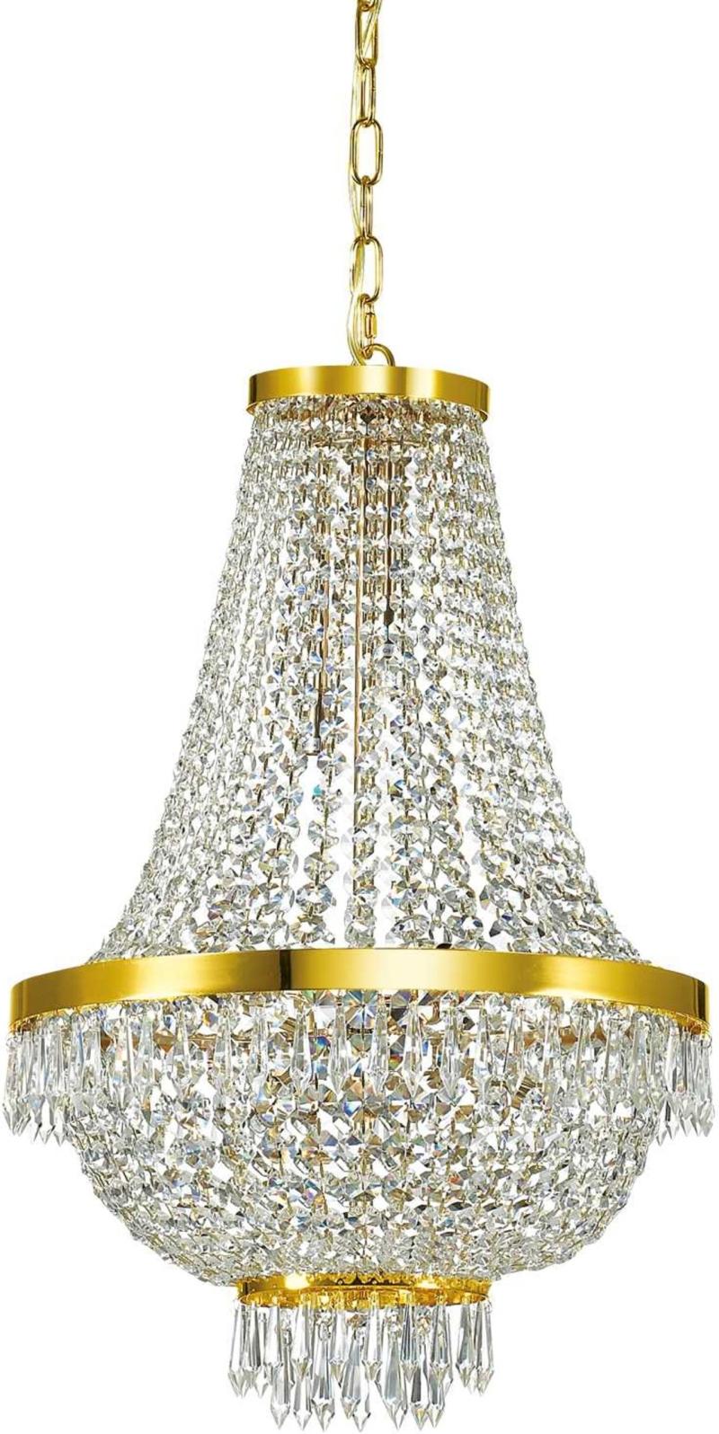 Caesar Pendel Lampe i Guld og Krom - Elegance til Hjemmet