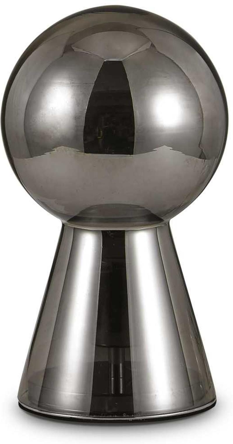 Elegant Birillo Bordlampe i Røget Glas - Max 60W