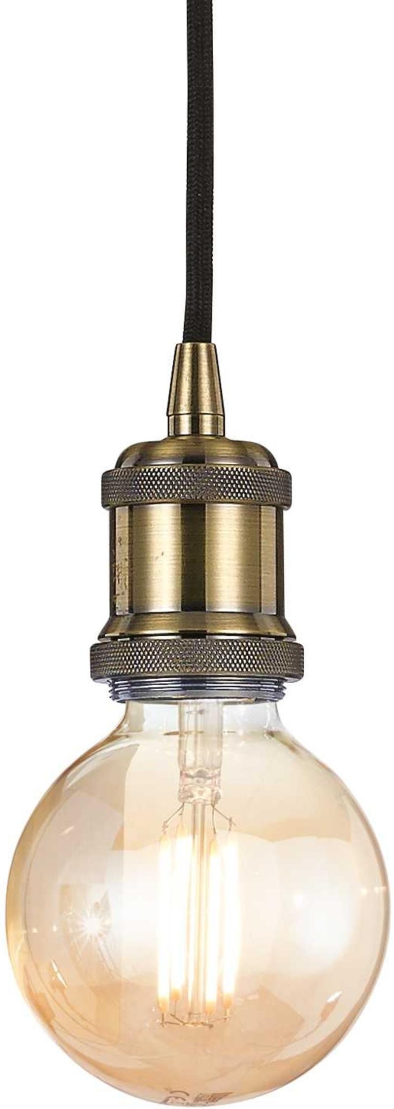 Frida Pendel Lampe E27 Max 60w E27 Brændt Metal ø100xhmin300 Max1500mm