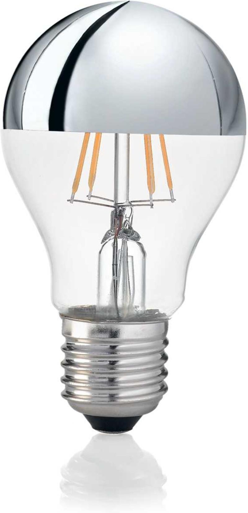Elegant E27 8W Lyspære i Krom - Energibesparende Belysning
