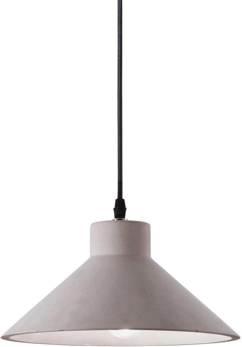 Elegant Oil Pendel Lampe i Sort Beton - Max 15W