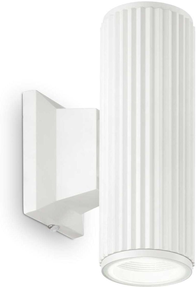 Base  Udendørs Væglampe  Gu10 Max     28w  Gu10  Hvid  Aluminium  Metal  L65xh180xb115mm