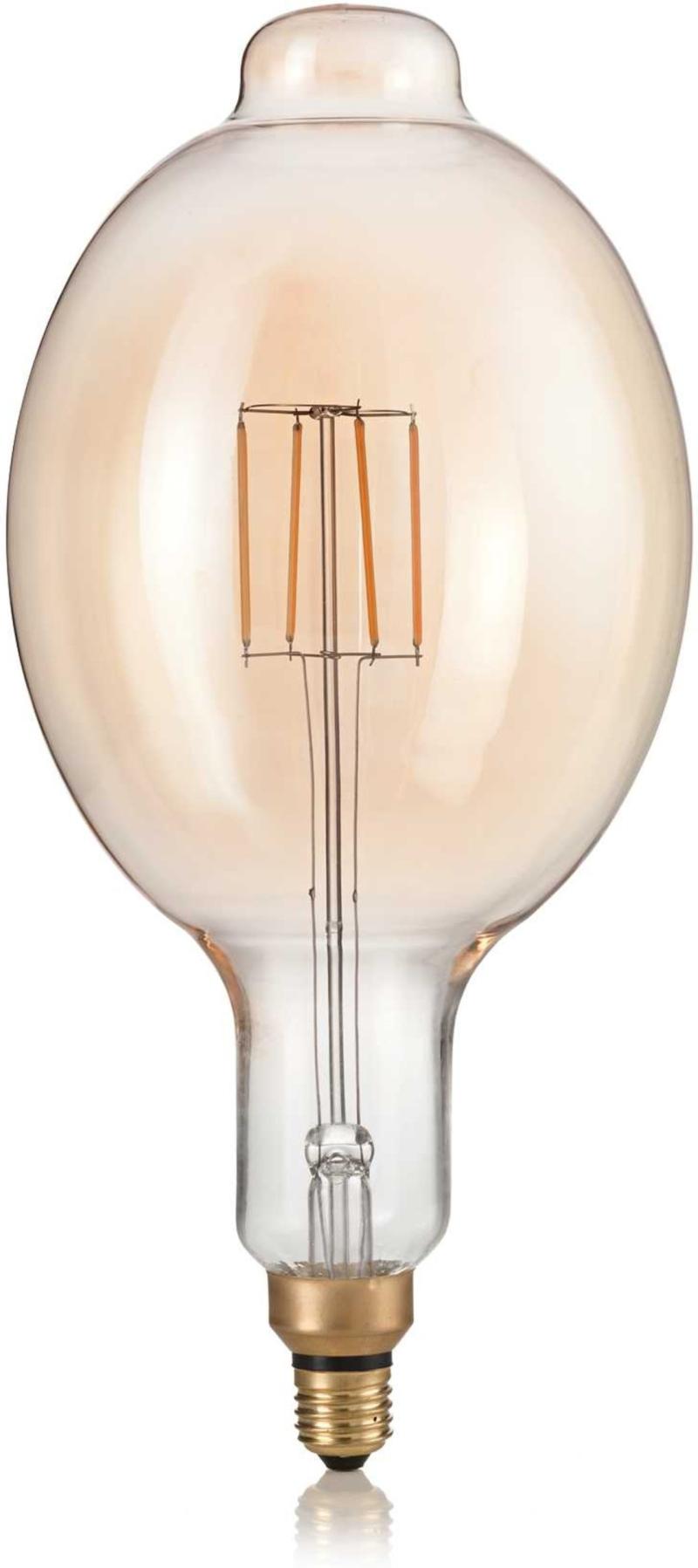 E27  Lyspære  4w  E27  Rav  Glas  ø180xh380mm
