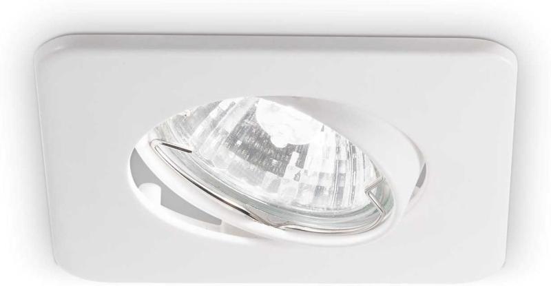 Lounge Indbygningslampe GU10 i Hvid Metal - Elegant Belysning