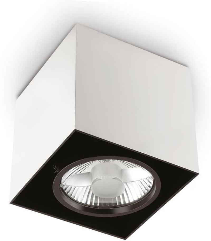 Mood Loftslampe Gu10 Max 28w Gu10 Hvid Sort Aluminium Metal L90xh104xb90mm