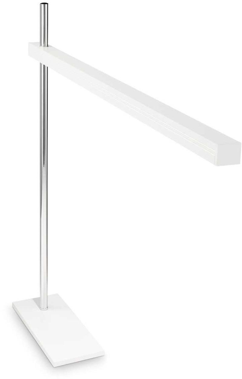 Elegant Gru Bordlampe i Hvid Metal - Ideel til Indretning