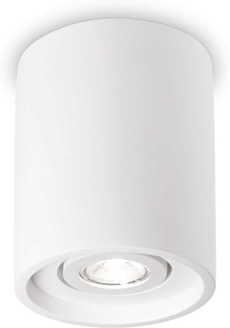 Elegant Hvid Loftslampe i Gips fra Ideal Lux