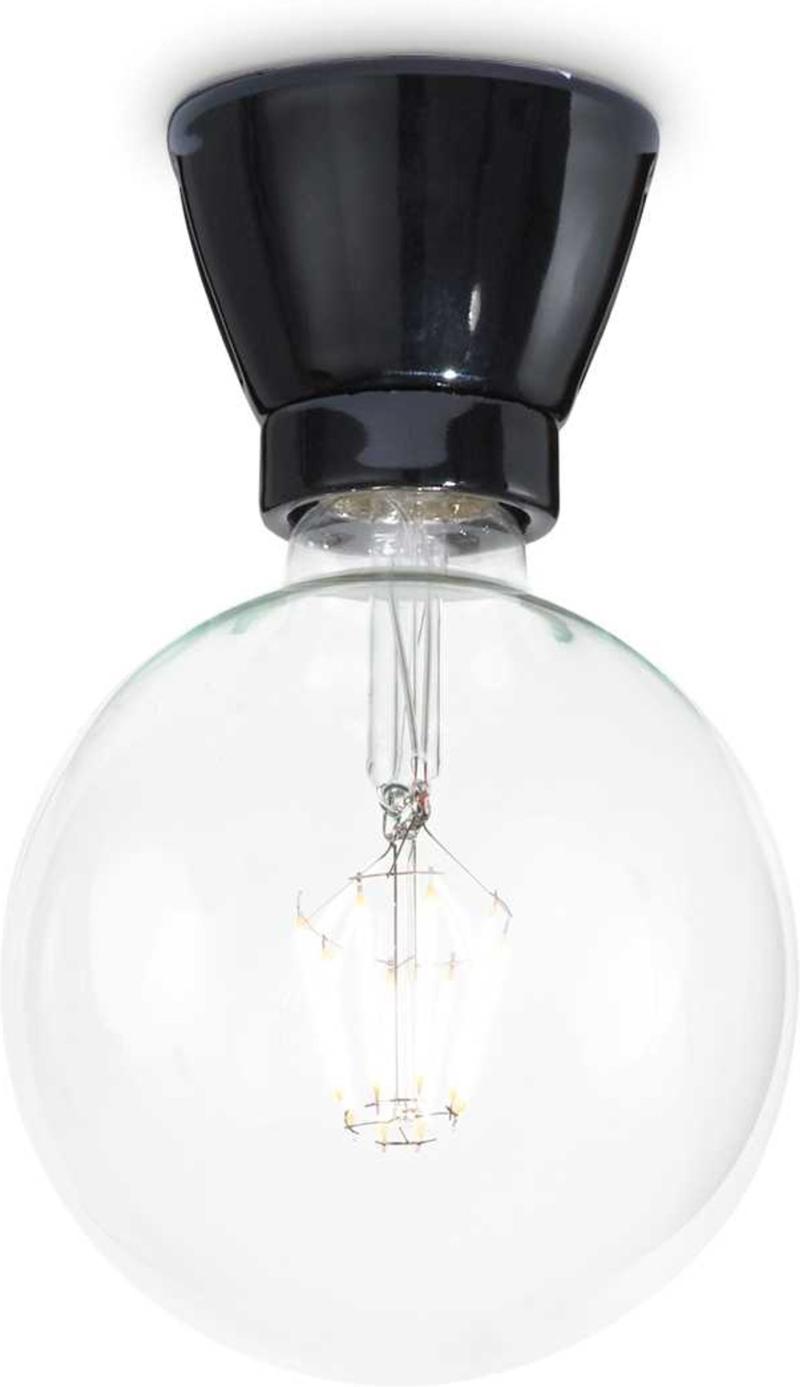 Winery  Loftslampe  E27 Max     60w  E27  Sort  Keramisk  ø75xh60mm