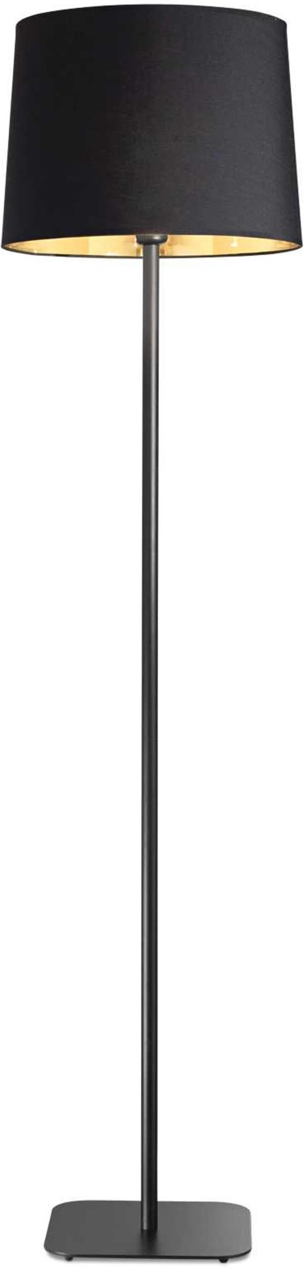Nordik Gulvlampe E27 Max 60w E27 Sort Metal Stof ø400xh1620mm