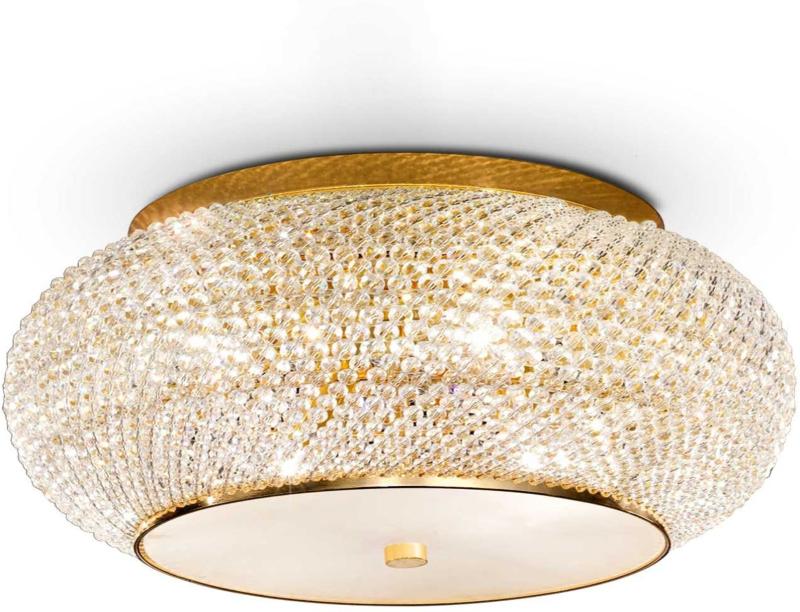 Pasha Loftlampe i Guld og Krom - Elegant Belysning