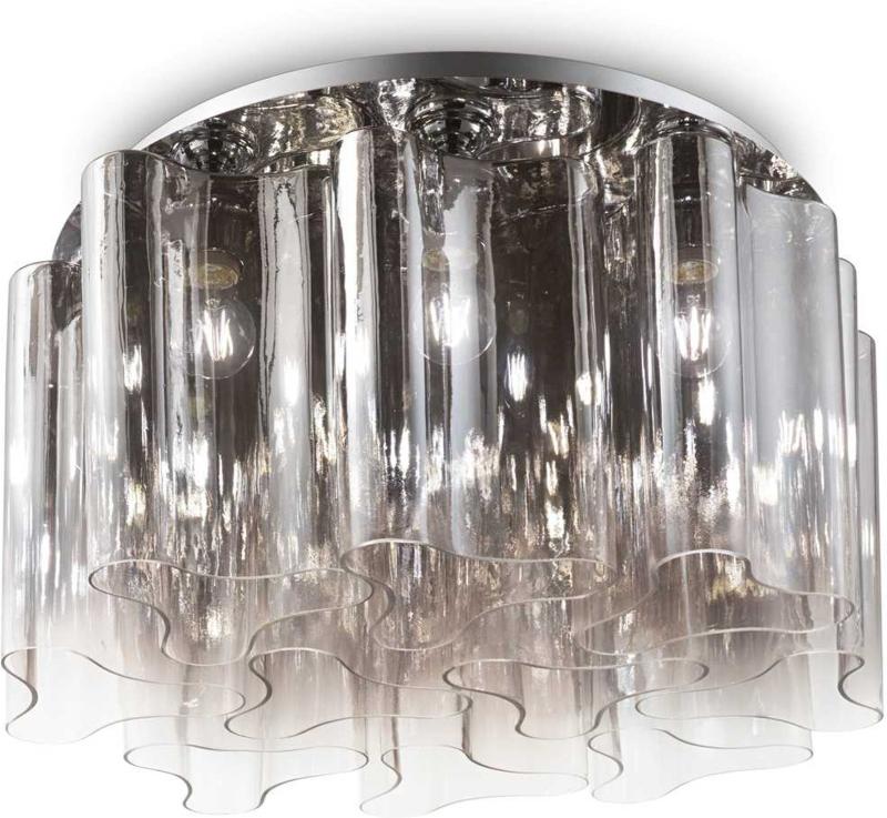 Compo Loftlampe i Røg og Krom - Elegant Belysning