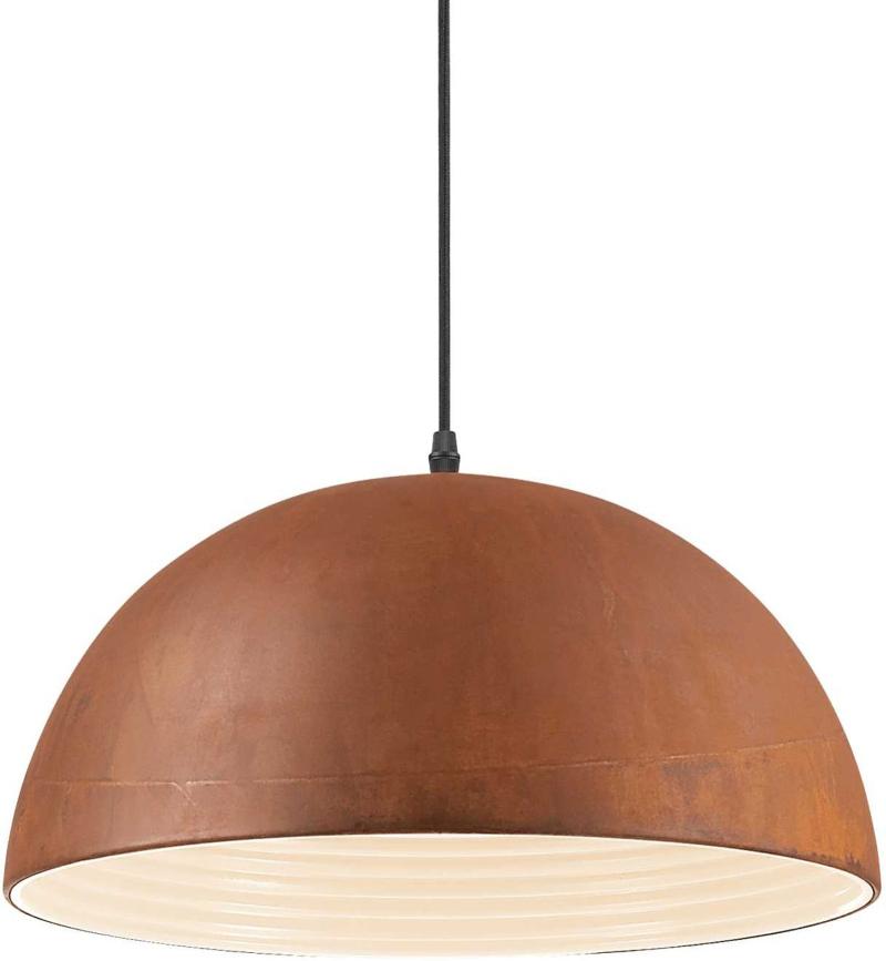 Folk Pendel Lampe i Corten Metal - Elegant Belysning