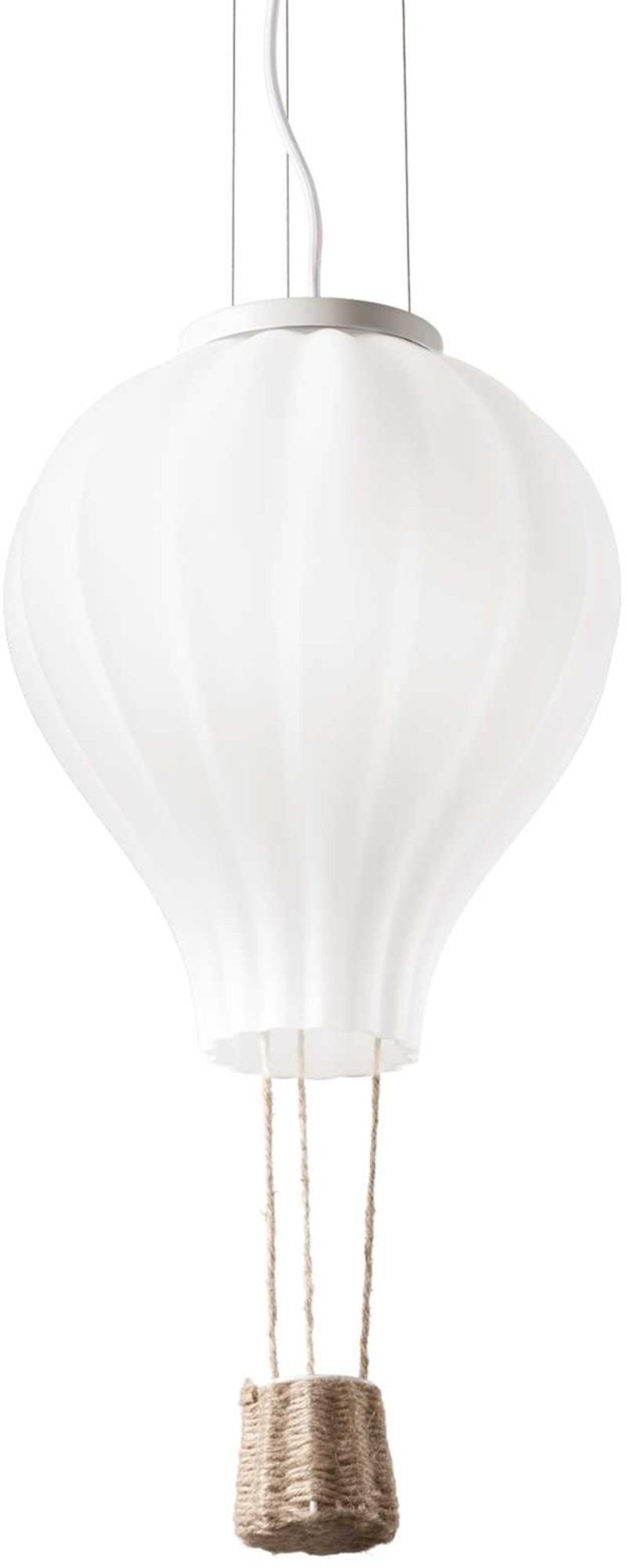 Drøm Stort Pendel Lampe - Elegant Hvid Glas Belysning