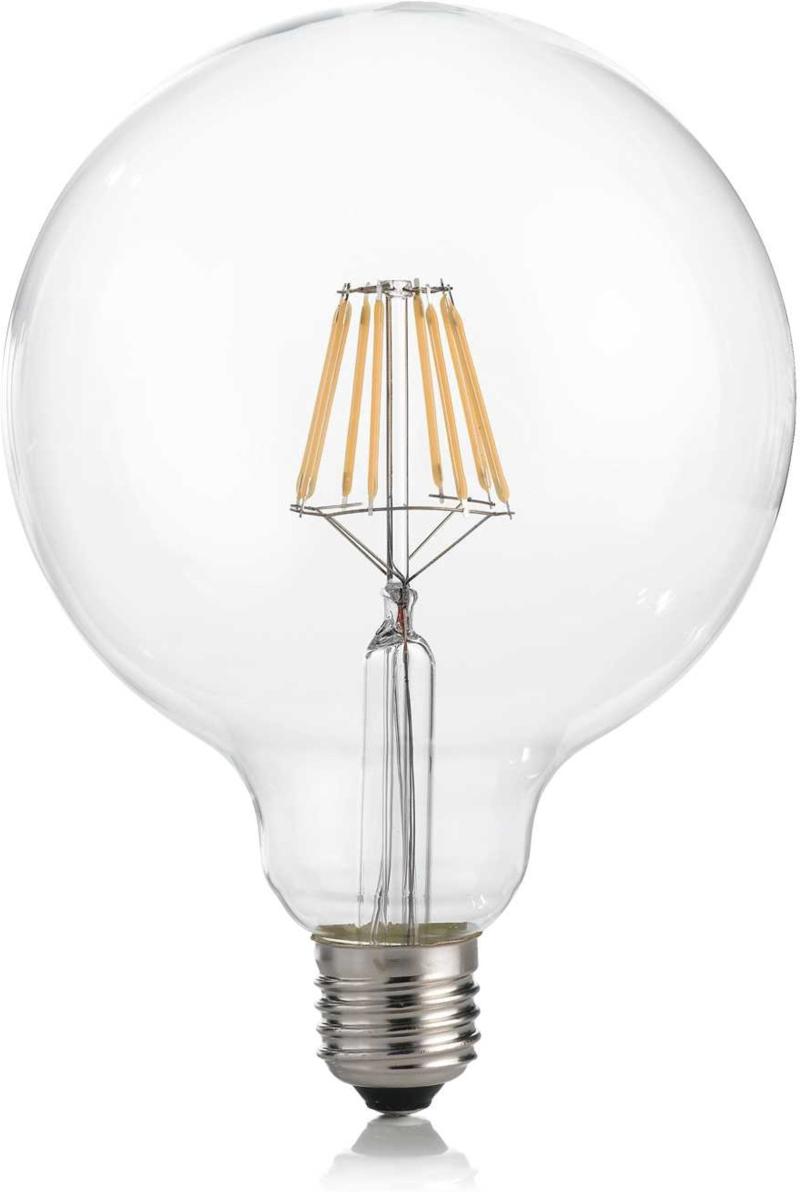 E27 8W Gennemsigtig Glas Lyspære - Elegant Belysning