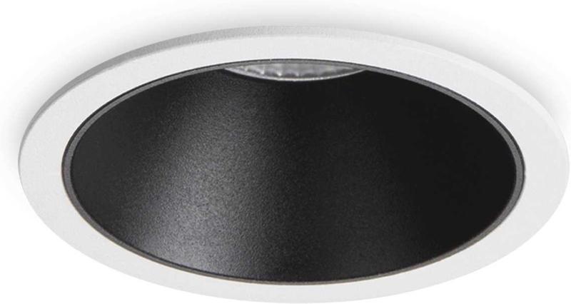 Game Indbygningslampe 11w Led Hvid Sort Aluminium Metal ø85xh80mm
