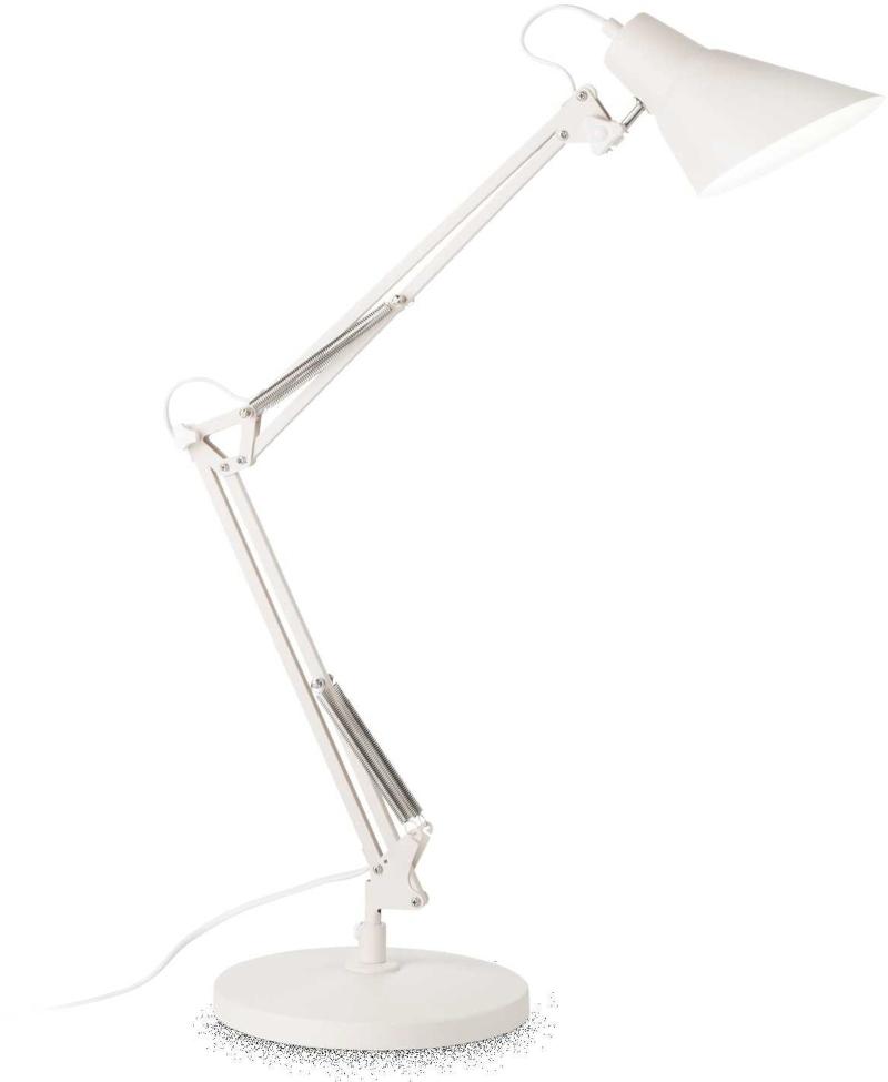 Elegant Sally Bordlampe i Hvid Metal - Stilfuld Belysning