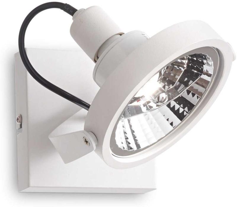 Elegant Glim Væglampe i Hvid Metal – Max 50W GU10