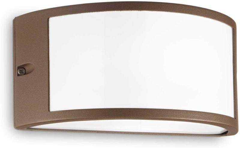 Rex- Udendørs Væglampe E27 Max 60w E27 Kaffe Aluminium Metal Plast L250xh120xb130mm