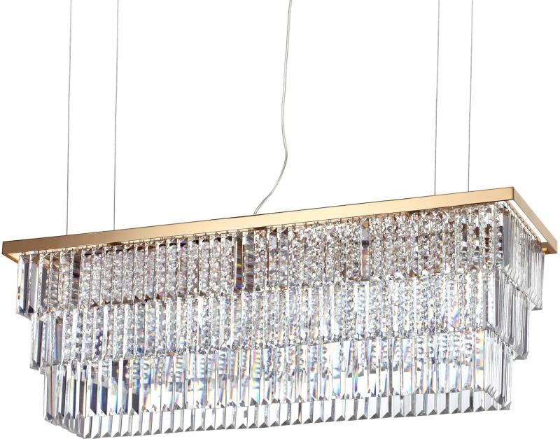 Elegant Martinez Pendel Lampe i Guld og Krom - Udsalg!