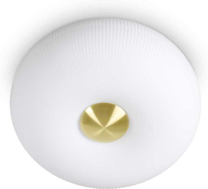 Arizona  Loftslampe  Gx53 Max     15w  Gx53  Hvid Messing  Glas  ø300xh180mm