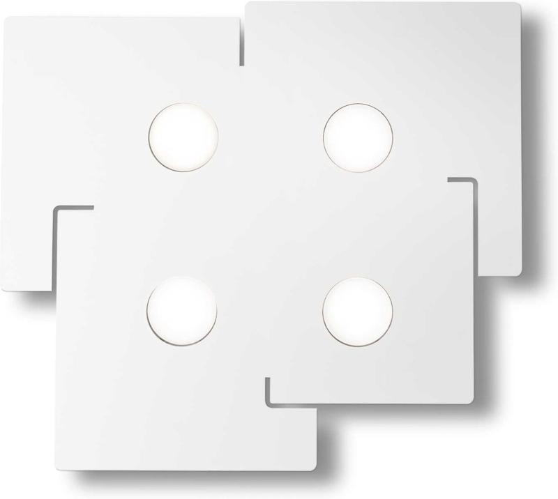 Elegant Totem Loftslampe i Hvid Metal - Max 15W