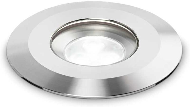 Park Led Nedgravningsspots 8W i Stål og Metal