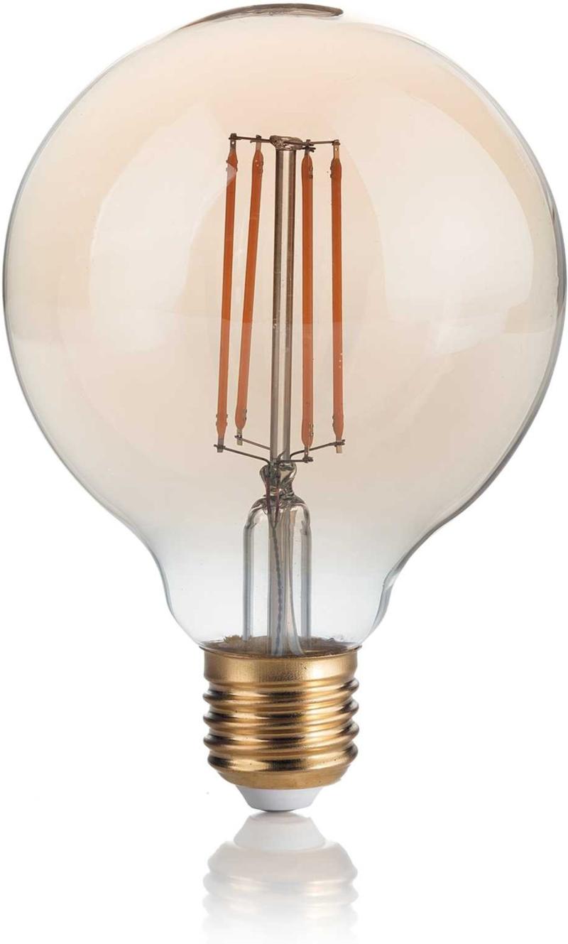 E27 Lyspære 4w E27 Rav Glas ø95xh135mm