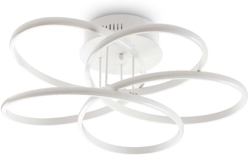 Karol Loftlampe i Hvid Metal og Glas - Elegant Design