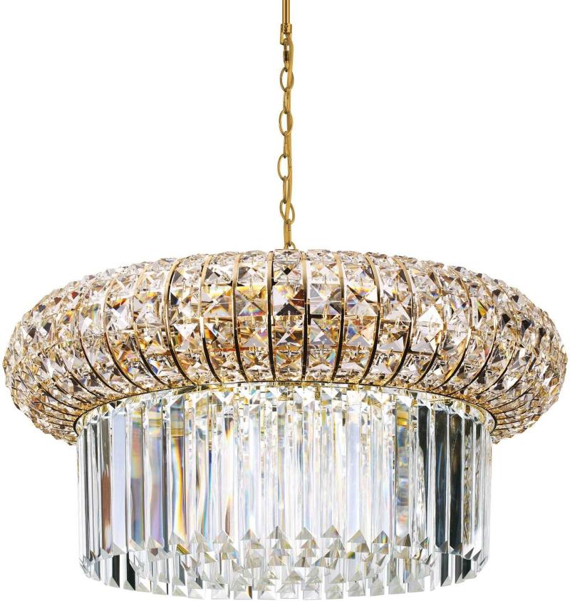 Nabucco Pendel Lampe i Guld og Glas - Elegant Belysning