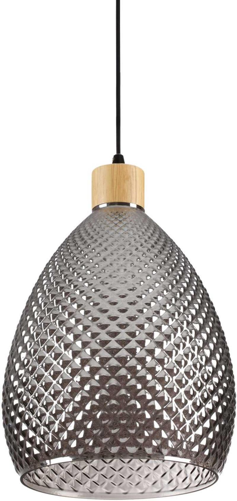 Bergen Pendel Lampe - Elegant Røg Sort Glas Design