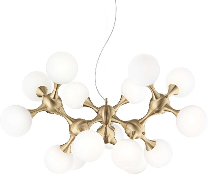 Nodi Pendel Lampe i Messing og Glas - Elegant Belysning