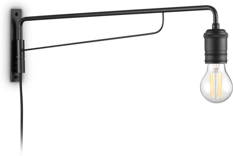 Triumph Væglampe E27 Max 60w E27 Sort Metal L40xh160xb625mm