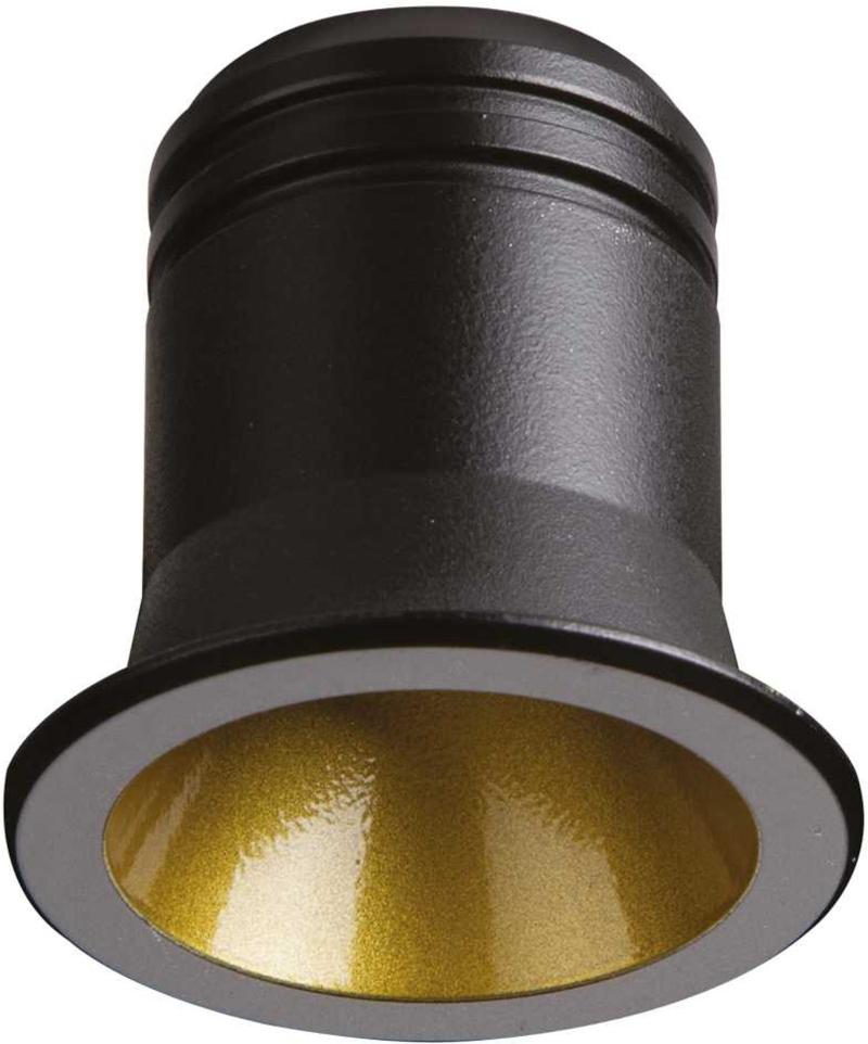 Virus Indbygningslampe 3W LED i Sort og Guld